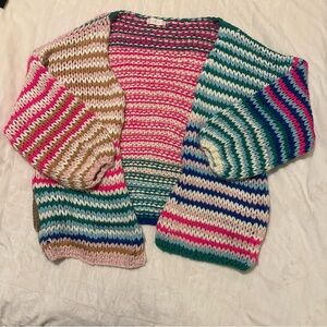 Altar’d State Chunky Colorful Cardigan